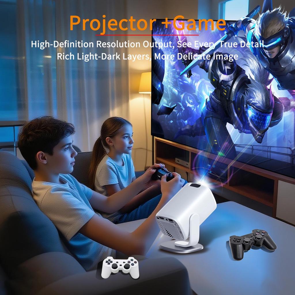 YL05A Portable HY300 Projector: 1080P and 4K Android Smart Support