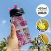 Small and portable water bottle Summer light luxury high-end cup Girls high value straw cup for school
