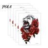 5 Sheets Tattoo Stickers, Skin-Friendly Temporary Tattoos for Adults And Kids, Easy To Apply Hypoallergenic Non-Irritating Body Art for Events And