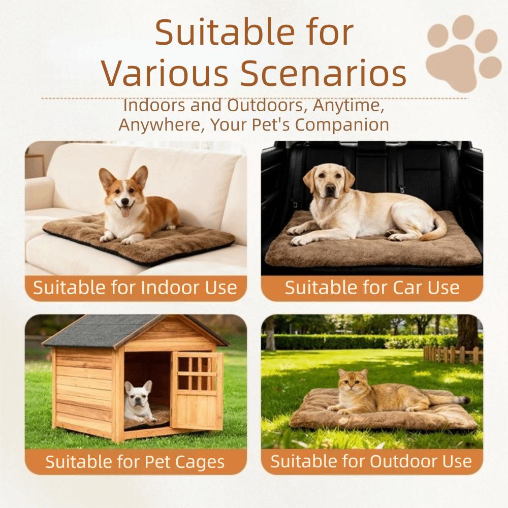 No Electricity Non-Slip Pet Self Heating Mat Warm Thicken Dog Heating Pad Comfortable Soft Dog Cushion Bed for Cats and Dogs