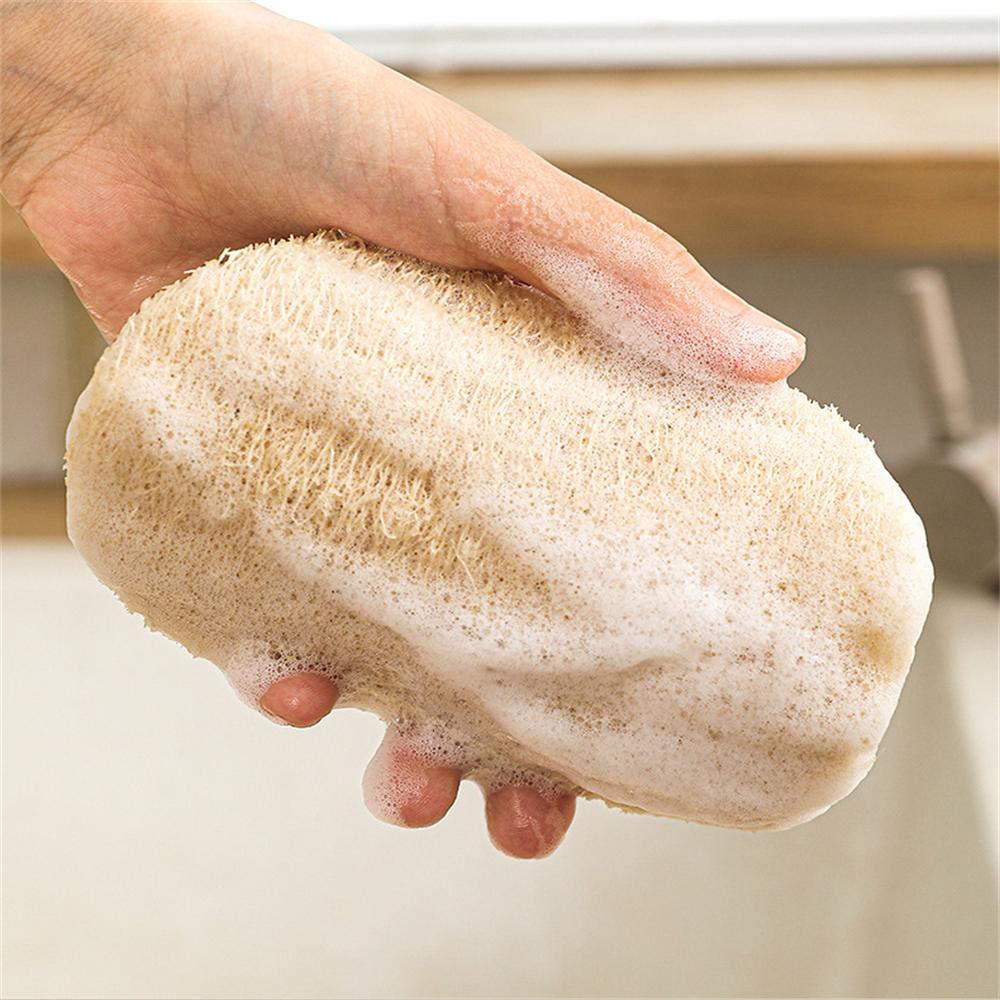 1 Stück Natürlicher Luffa Spülschwamm Luffa Scheuerpad Geschirr Topf Leicht zu Reinigen Scheuerschwamm Küchenreinigung Bürsten Pad
