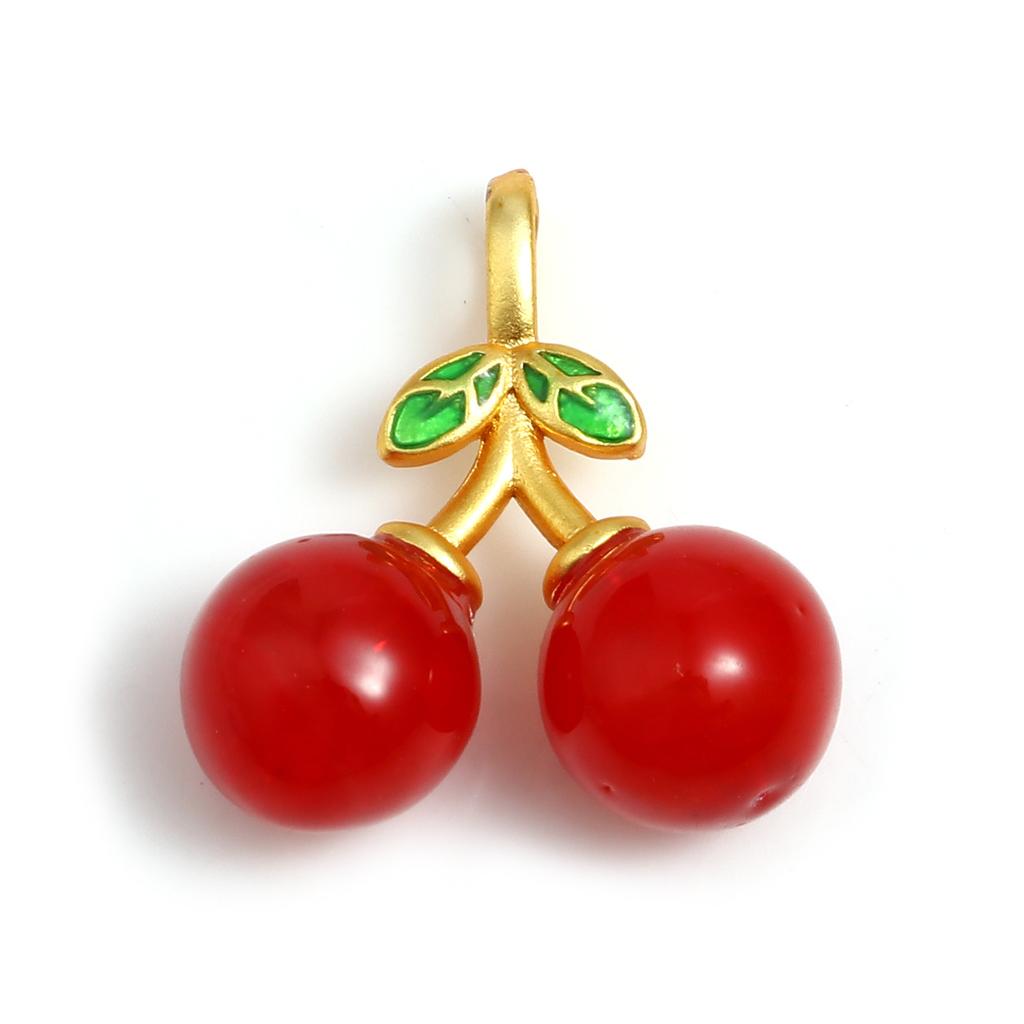2 Stück 3D Frucht Anhänger Apfel Stil Bunter Anhänger Für Halskette DIY Anhänger Fußkettchen Ohrringe Halskette DIY Herstellung Zubehör