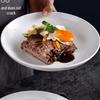 Nordic Style 7-inch Embossed Ceramic Dinner Plate