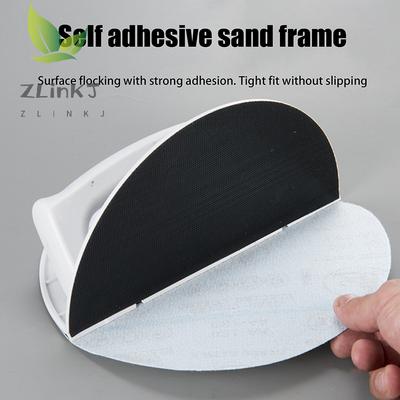 Semicircular Internal Corner Sandpaper Grinding Tool, Self-Adhesive Plastic High-Grade Hand Grinding Board