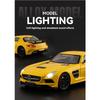1/24 Alloy BENZ SLS Model Toys, Cool Sound and Light, Exquisite Desktop Ornaments, The Best Collection for Car Model Enthusiasts