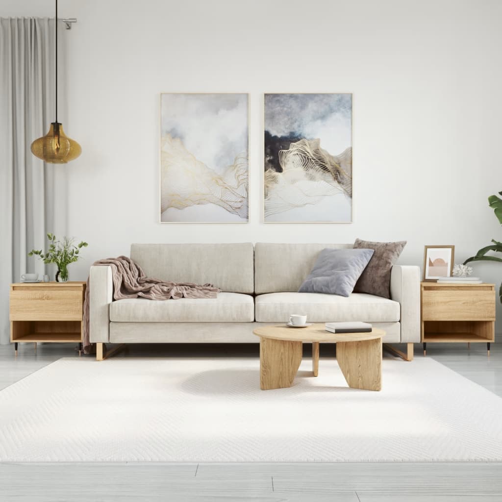  Coffee Tables, 2 Pcs, Sonoma Oak, 50x46x50 Cm