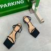 Summer Elegant Women Purple High Heels Chain Sandals Designer Open Toe Green Yellow Stiletto Heels Sandals Nightclub Shoes