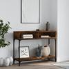 VidaXL Console Table Smoked Oak 100x30.5x75 Cm Engineered Wood 833390