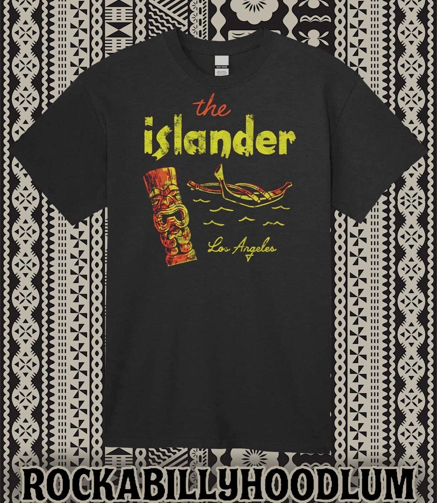 

Retro Tiki Tee T Shirt Rum Mug Restaurant Bar The Islander Los Angeles CA 2XL