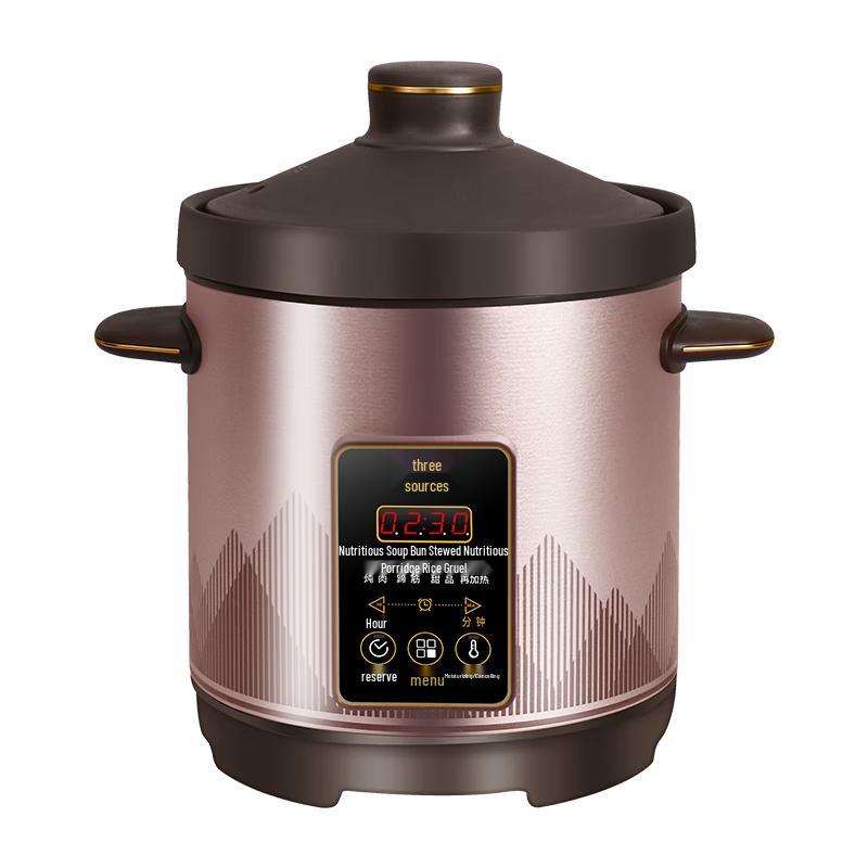 SANYUAN Fast Boil Purple Clay Electric Stew Pot CN plug (adapter included)