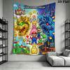 Race Mario Kart Wall Hanging Printed Fabric Blanket Decorative Tapestries for Bedroom Living Room Home Decor