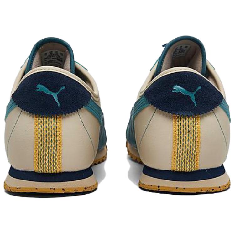 Puma Roma Snowdrifts Comfortable Low Top Lifestyle Shoes Men sneaker Yellow Blue 395756-01