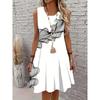 3D Print Sleeveless Dress Women Tank Top Dress
