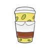 Coffee Cartoon Eyecatching Cup Badge Brooch Unique Enamel Coating For Looks Trendy