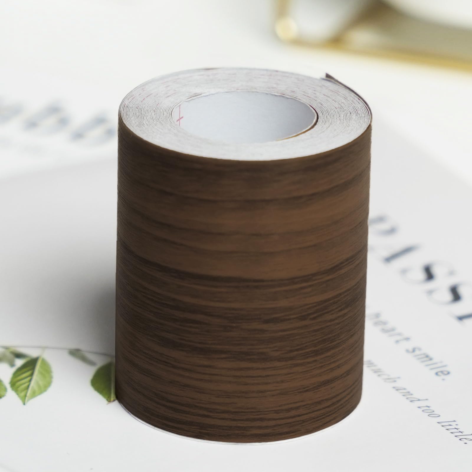 

SEISSO Обои Наклейка Маскирующая 6 см Шириной x 500 см Ремонтная Лента для Отслаивающихся Обоев с Текстурой Дерева и Лист с Текстурой Дерева для Гостиной, Столовой и Мебели Сделай Сам Дерево