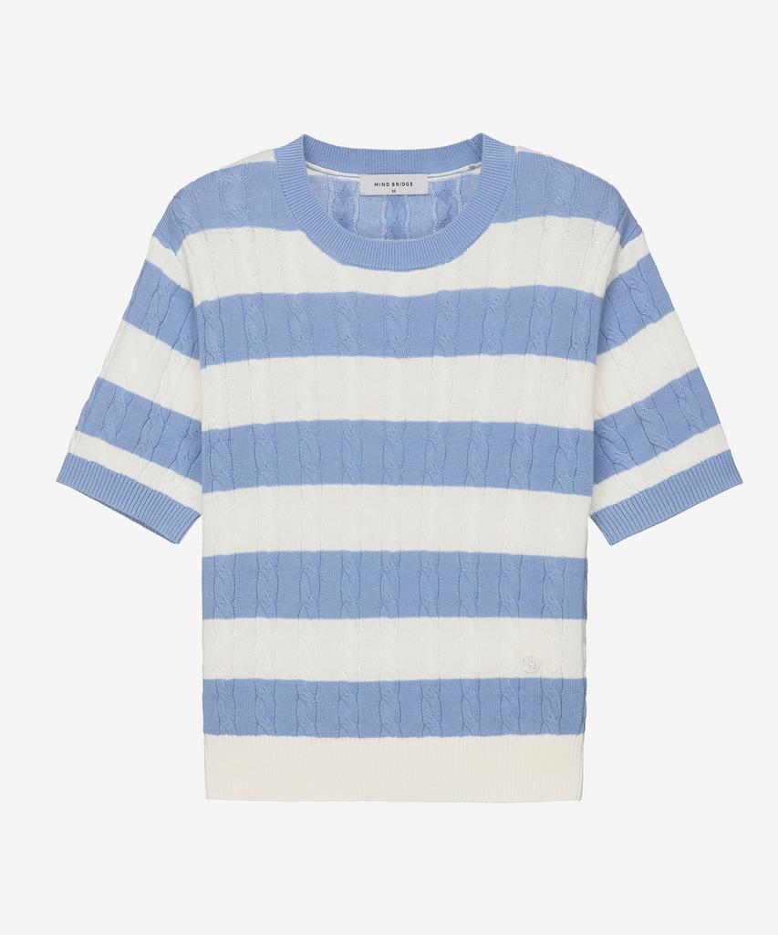 MIND BRIDGE WOMEN [W] Cable Stripe Knit - 2 Colors Mykt3202