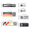Heißer Autoaufkleber 3D Aluminium Auto Seitenkarosserie Heckklappe Emblem Dekoration Aufkleber für Mercedes Benz W204 W205 Amg W211 W212 W213 Sma