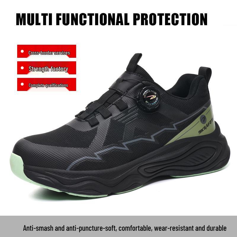 Men's Steel Toe Work Shoes: Anti-Smash, Anti-Puncture, Comfortable, Long-Lasting Wear