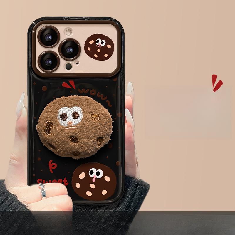 

Подходит для Apple 15promax Чехол для мобильного телефона iPhone 13/14 Cookie Doll Lanyard 11/12 Flip Mirror Xs iPhone 6s Plus