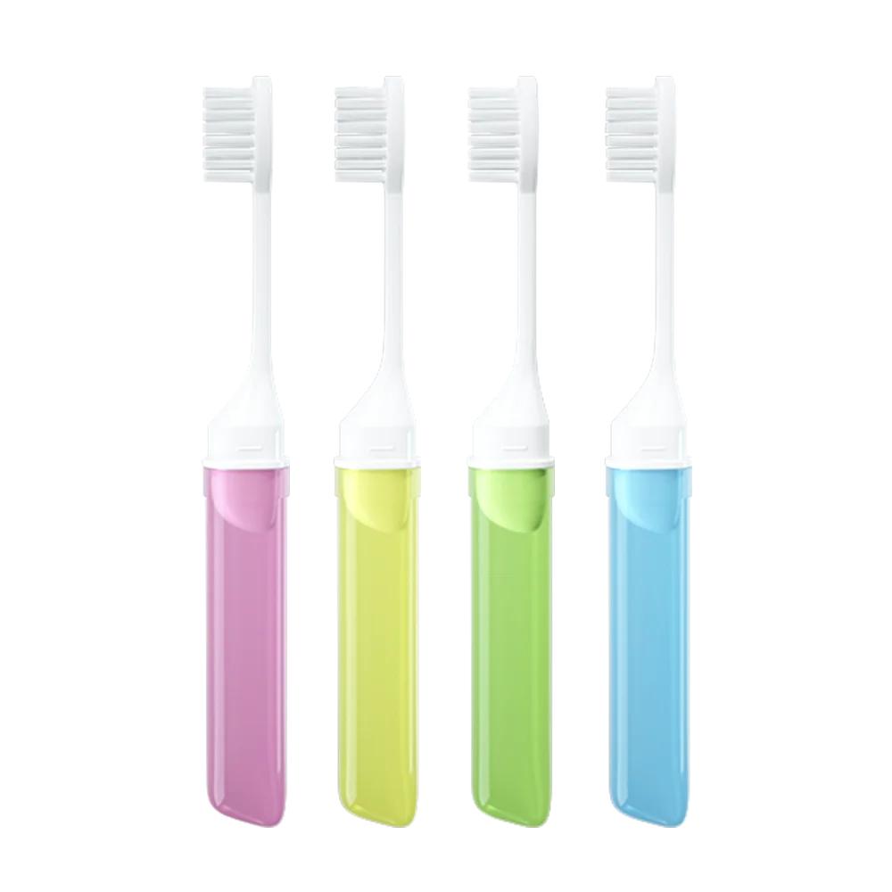 50Pcs Mini Travel Toothbrush Foldable Portable Small Dental Brush Folding Traveling Adult Toothbrush 50pc