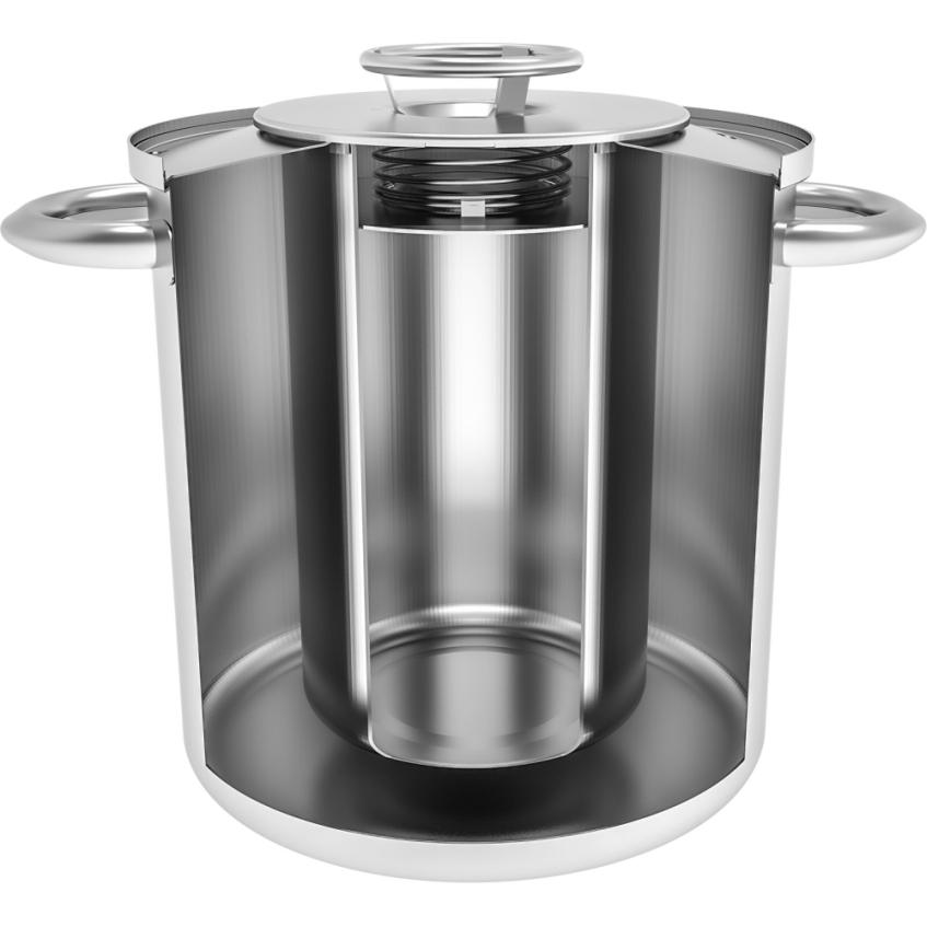 Set mit Wassermantel - Schinkenmacher 1,5 kg + Topf