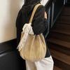Yogodlns Women Hollow Out Crochet Tote Bag Fashion Knitted Bag Large Capacity Scarf Decor Handbag Female Summer Beach Solid Color Woven Shoulder Bag