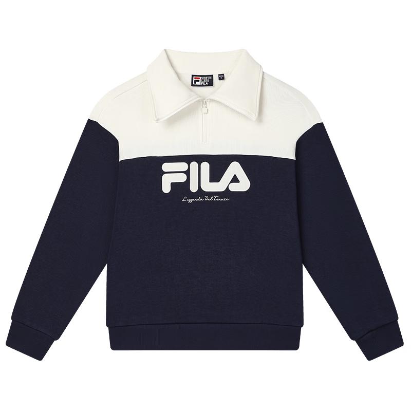FILA Women s Color-Block Half-Zip Pullover Sweatshirt S
