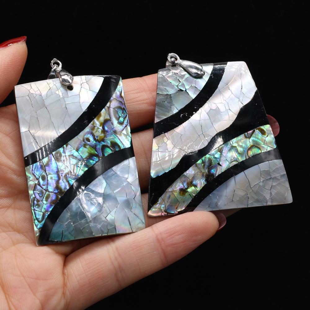 Spleißanhänger Natürliche Muschel Unregelmäßiger Anhänger zur Schmuckherstellung DIY Halskette Armband Zubehör