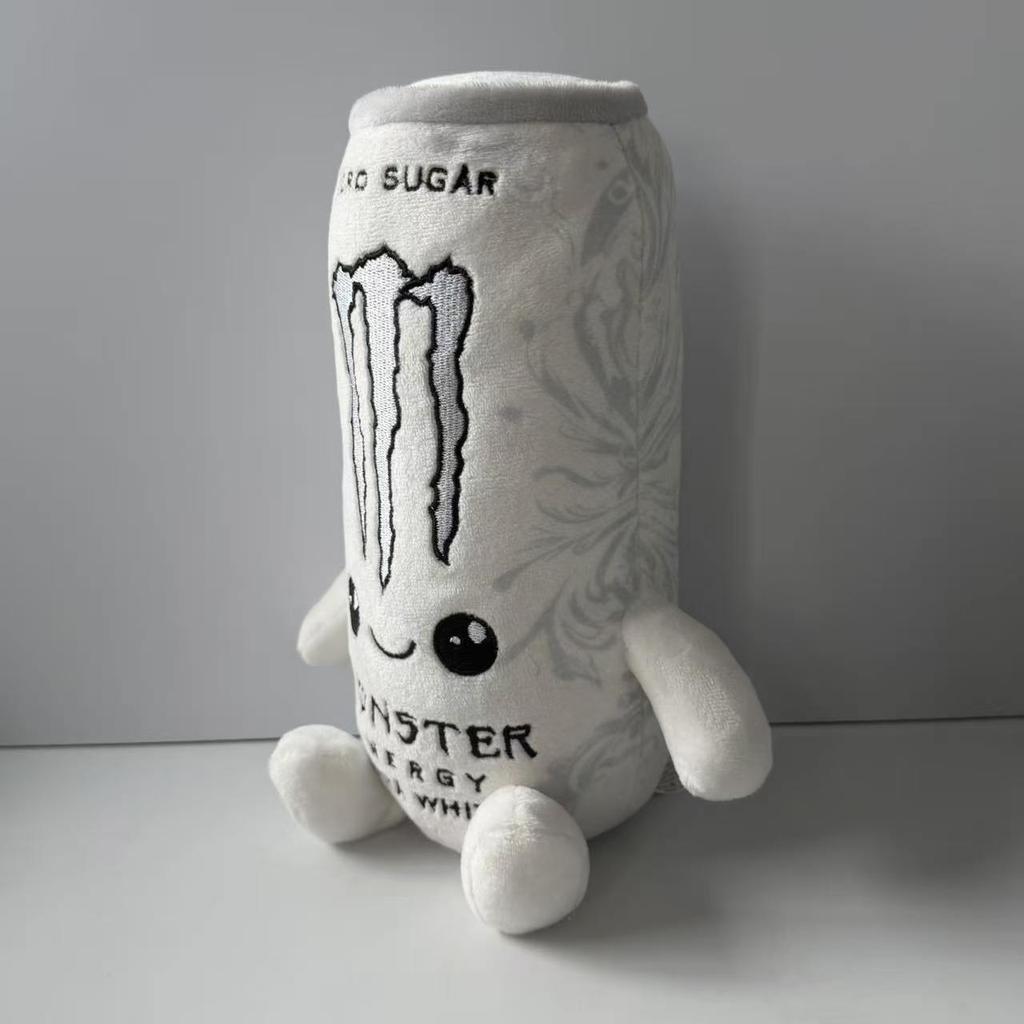 Neues Simulations-Weißes Energy-Drink-Dosenförmiges Plüschtier Zero-Zucker-Thema Weiche Stoffpuppe Schreibtischdekoration Feiertagsgeschenk Für Fans