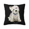 Luxury Sweet West Highland White Terrier Dog Cushion Cover for Sofa Polyester Westie Puppy Pillow Case for Living Room