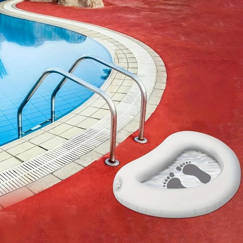 Strong Inflatable Foot Wash Basin Manual Air Pumps Included Sand Grass Cleaner for Camping Outings Pool Care Use