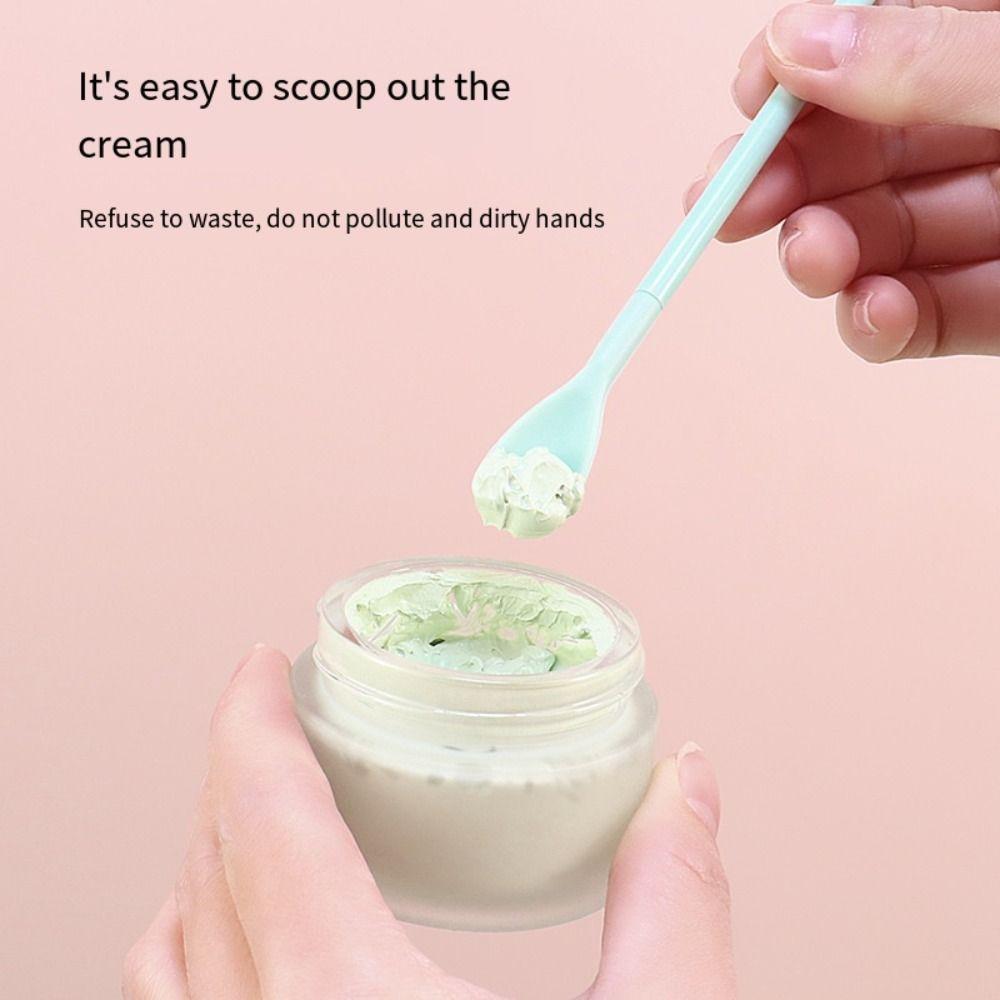 Beauty Tools Cosmetics Spoon Makeup Brushes Deep Bottle Scraper Silicone Telescopic Spatula