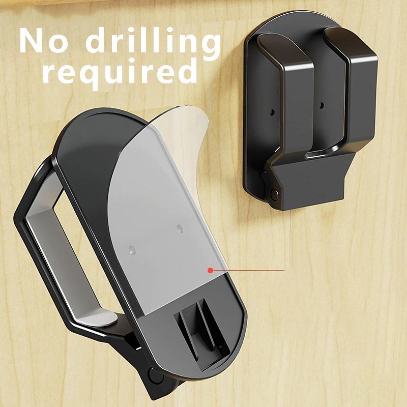Foldable Wall Hook Wall-mounted Organizer With Sticky Pad Self Adhesive GamePad Headset Holder Space-Saving Handbag Organization