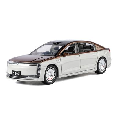 1:32 S800 New Energy Limousine Alloy Diecast Model Car Home Ornaments Computer Desktop Decoration Simulation Vehicle