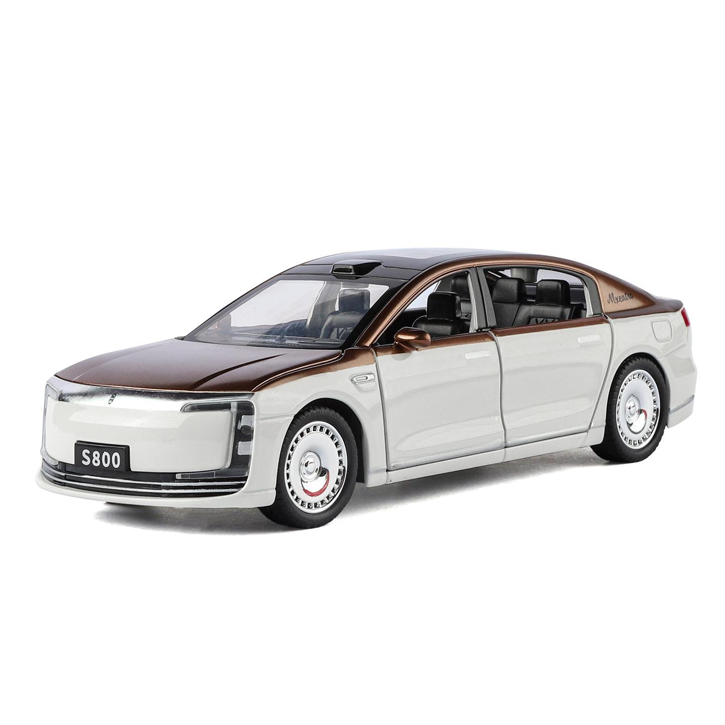 

1/32 MAEXTRO S800 Alloy Luxy Model Diecast Metal New Energy Car Vehicles Car Model High Simulation Sound and Light Kids Toy Gift белый