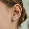 [Silver925] Swarovski Pearl with Clear Earring