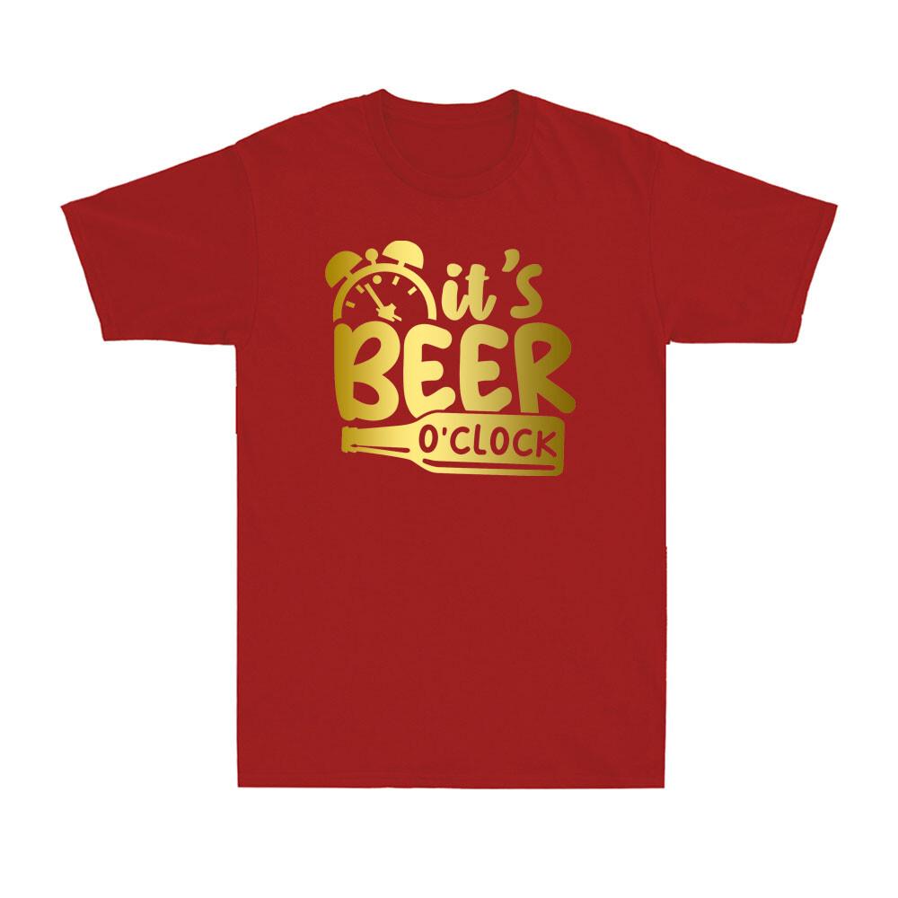 Its Beer Oclock Funny Fathers Day Birthday Gift For Dad Quote Unisexs Tshirt