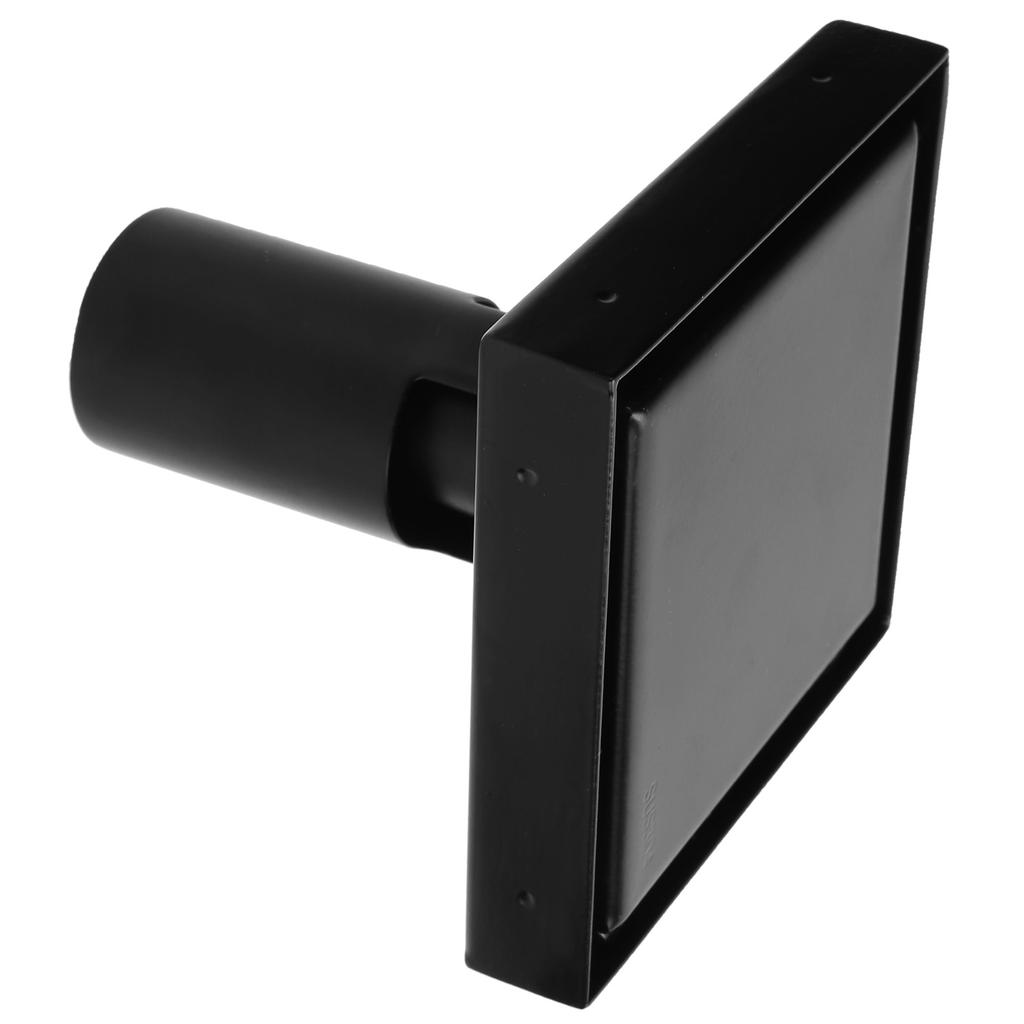 Floor Drain with Removable Cover SUS304 Stainless Steel Square Drain Set 10x10cm Black
