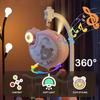 360° Musical Baby Crib Mobile Rotating Night Light Projection Bed Bell Toy Four Speed Timming Hanging Infant Newborn Bedside Gif