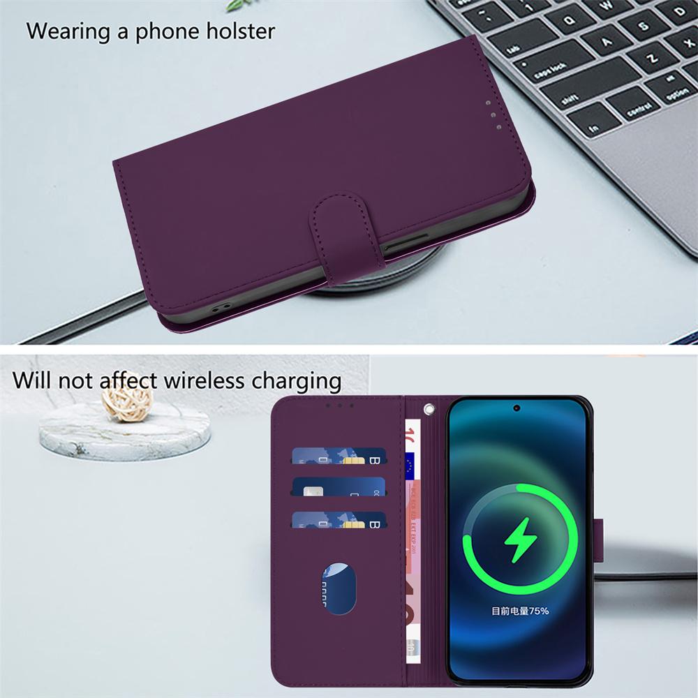 Luxury Solid Color PU Leather Magnetic Flip Wallet Case with Card Holder for TCL 50 Pro Nxtpaper 50 40 SE 30XE 30 Plus 30 XL 20