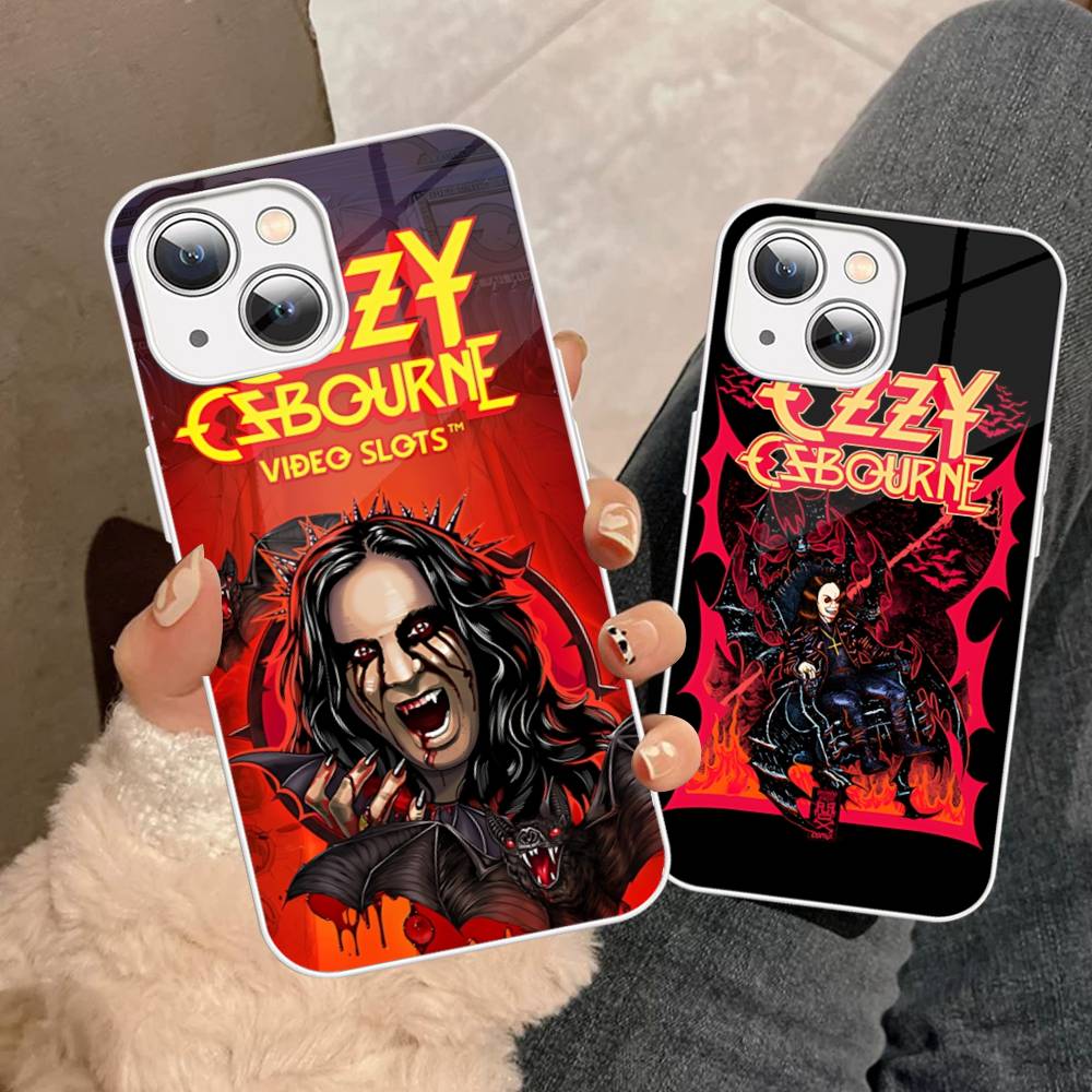 Retro Band O-Ozzy O-osbourne Fashion Tempered Glass For Iphone 14 13 12 11 Pro Mini XS MAX 14Plus X XS XR Cover