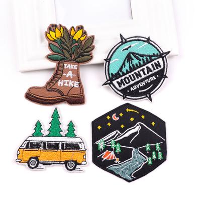 4 Stück/Packung schmelzbare Stickerei-Patches zum Aufbügeln für Kleidung, thermoadhäsive Patches für Jacken, Jeans, Rucksäcke, zum Aufbügeln