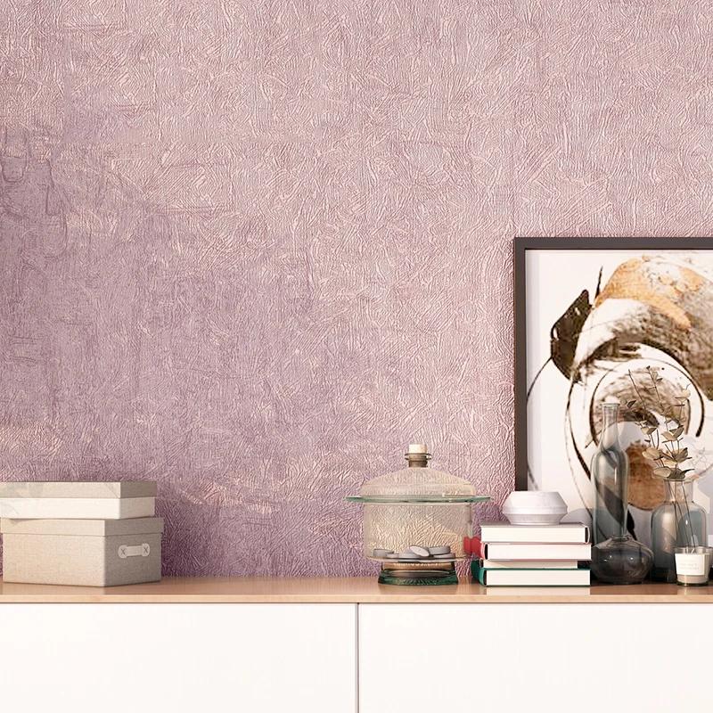 Modern Minimalist 3d Diatom Mud Wallpaper Bedroom Living Room  Solid Color Light Green Non-self-adhesive Nordic Style Wallpaper