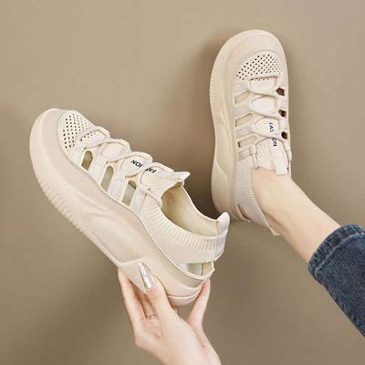 Black Women's Shoes Sports Sandals Women's Summer New Breathable Non-slip Not Tired Foot Shoes Thick Sole