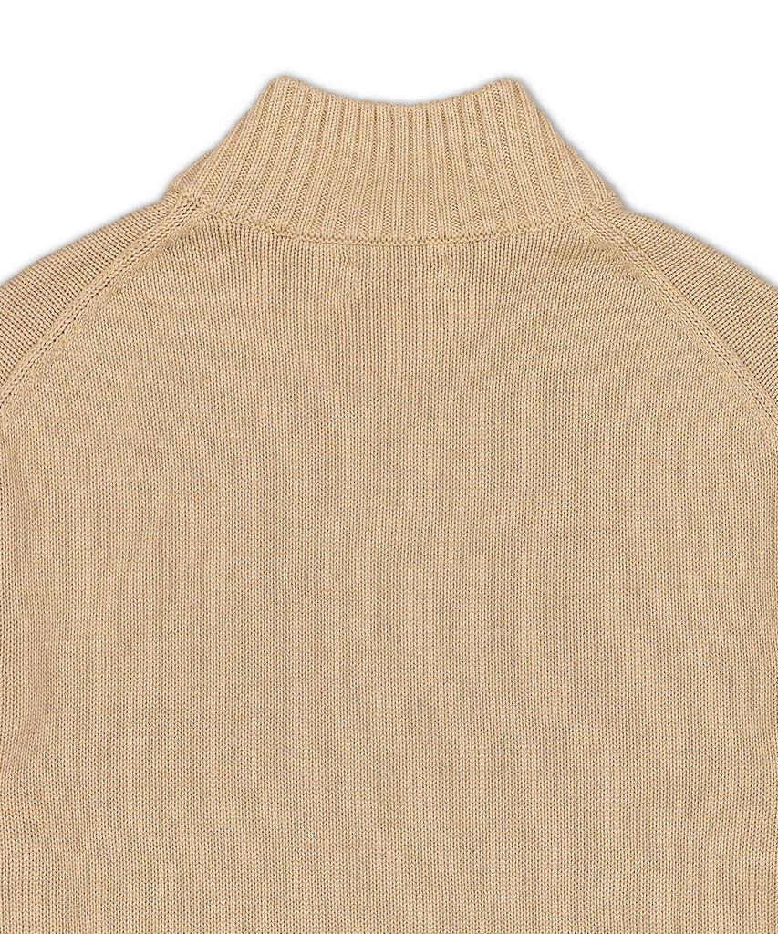 POLO RALPH LAUREN Cotton Quarter Zipper Sweater - Brown