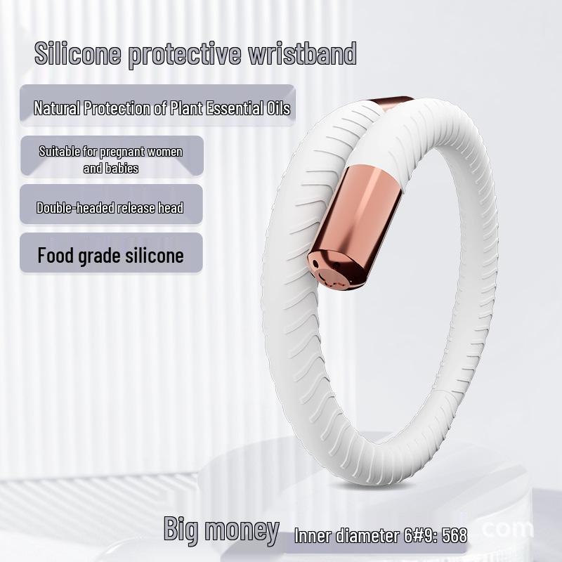 Silicone Essential Oil Release Wristband with Protective Minimalist Design