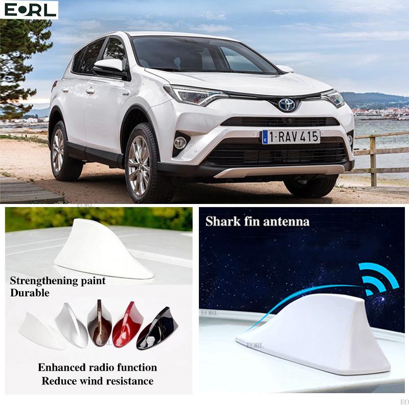 For Toyota Rav4 XA40 Shark Fin Antenna FM Signal Super Aerials Amplifier Waterproof Signal Amplifier FM/AM Radio Aerials