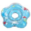 Baby Swimming Ring Thicken Inflatable Prevent Air Leakage Baby Swimming Gear with Bells for Newborn Blue 8.5cm 3.3in
