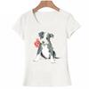 New Valentine Rose maiden TShirt Summer Hipster women tshirt funny Boston Terrier dog design sweet Tops casual ladies Tee