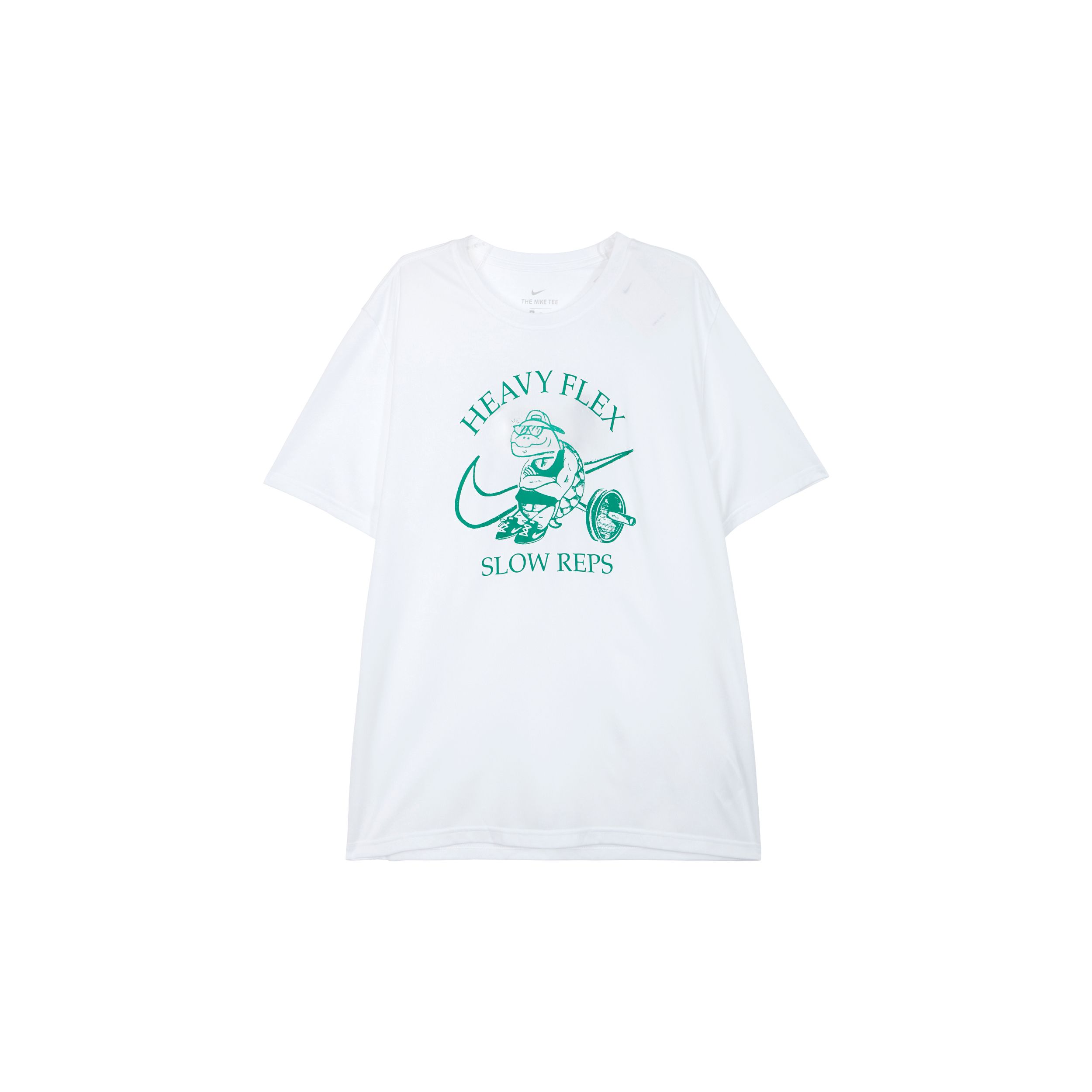 

Мужская футболка с короткими рукавами и круглым вырезом Nike Dri-Fit с мультяшным принтом, белые топы, белый DM6284-100 S